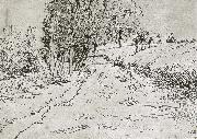 Jean Francois Millet, Wheat field with tree